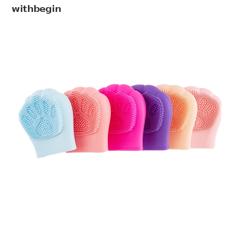 Cọ Rửa Mặt Silicone Làm Sạch Lỗ Chân Lông Thiết Kế Hình Mèo Dễ Thương