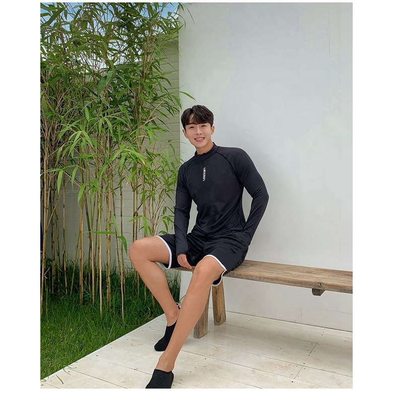 Bộ Đồ Bơi Dài Tay Chống Nắng Chất Vải Khô Thoáng Nhanh Thời Trang Cho Cặp Đôi