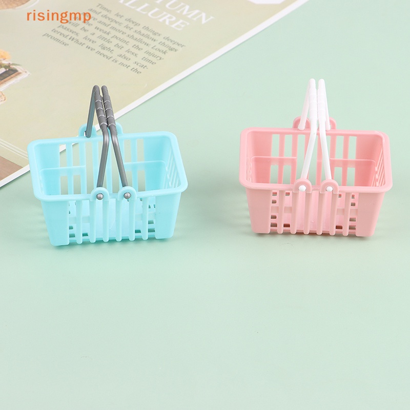 Set 2 Giỏ Mua Sắm Mini Đồ Chơi Dành Cho Nhà Búp Bê