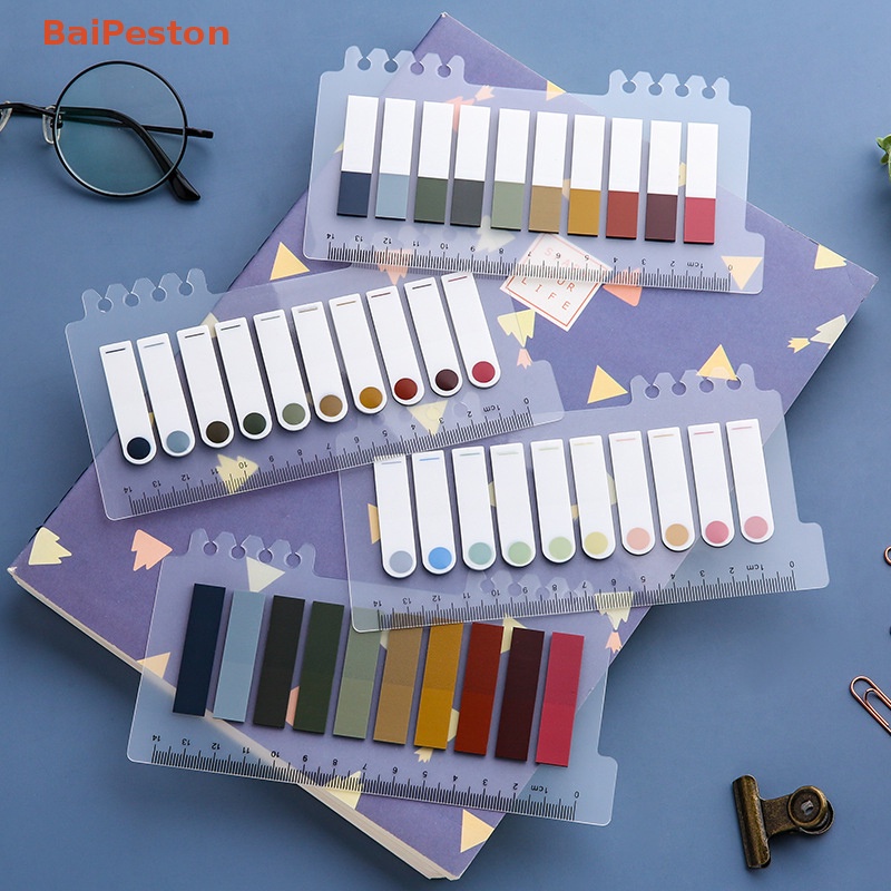 [BaiPeston] Set 200 Tờ Giấy Ghi Chú Đánh Dấu Trang Sách Hình Papeleria Đáng Yêu