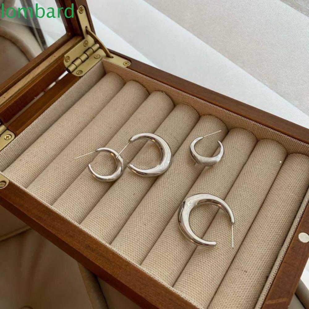 Bông Tai Tròn Thời Trang Cho Nữ|Vòng Tay Kim Loại Thời Trang Phong Cách Hiphop Cá Tính