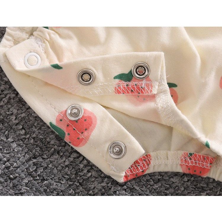 Bộ Áo Liền Quần Một Mảnh Siêu Dễ Thương Thời Trang Mùa Hè Cho Bé Sơ Sinh