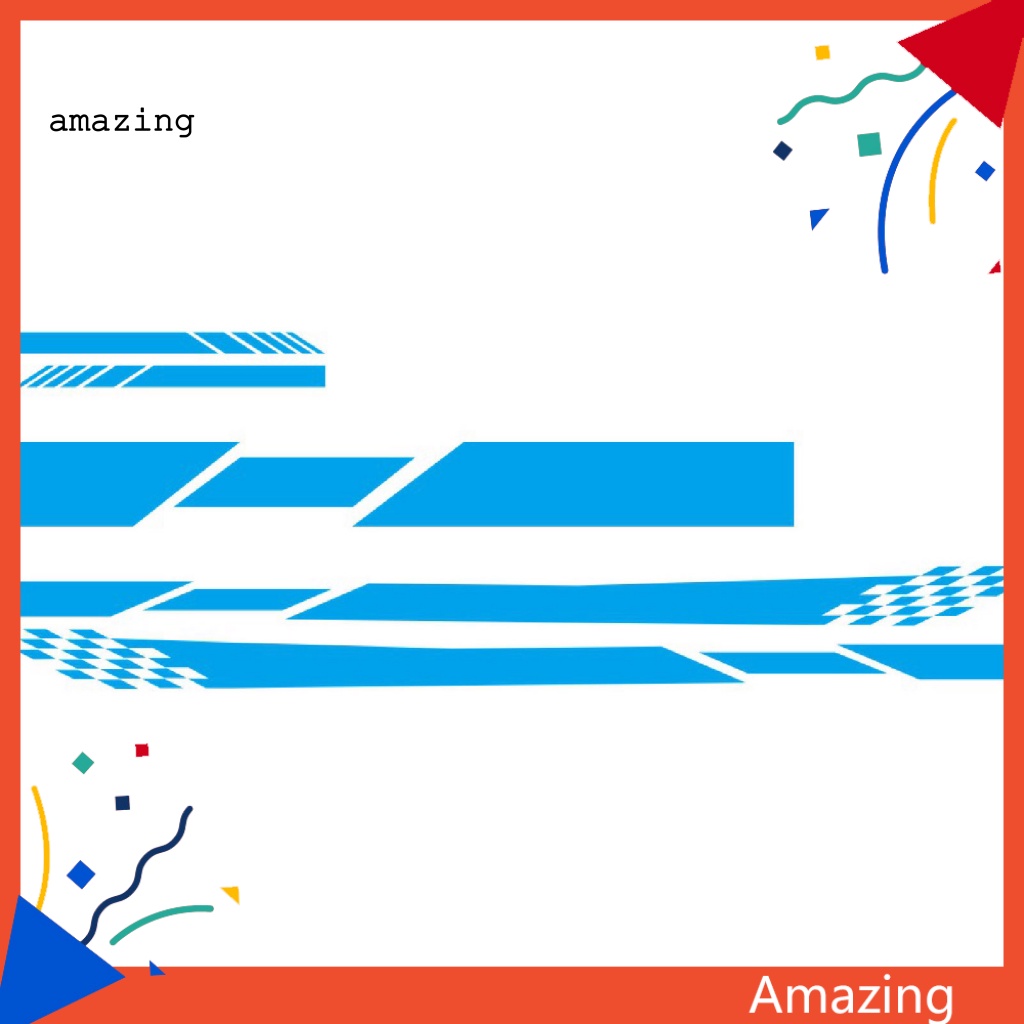 Set 5 Miếng Dán PVC Dài Kẻ Sọc Chống Nước Cho Gương Chiếu Hậu Xe Hơi