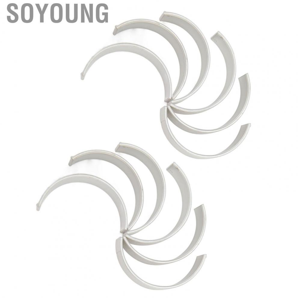 Soyoung 12Pcs Connecting Rod Bearing Set Aluminum Alloy 77967600 for N54B30 N55B30 N52B25 6 Cylinder Engines