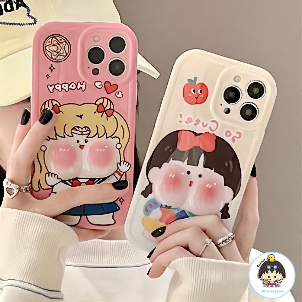 Ốp Điện Thoại TPU Silicon Mềm Chống Sốc Hình Công Chúa Ass 3D Cho IPhone 14 Pro Max 13 12 11 Pro Max