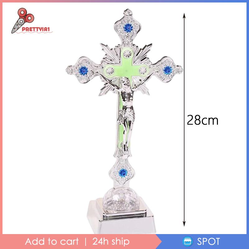 [Prettyia1] Đèn Ngủ Cầu Nguyện Hình Tượng Chúa Jesus 3D