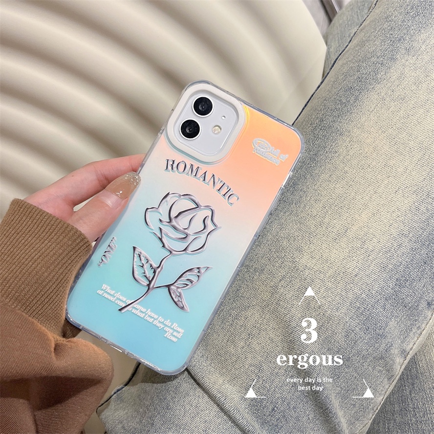 Ốp Điện Thoại Mềm Chống Sốc Màu Gradient Cho IPhone 14 13 12 11 Pro Max SE2020 X XR Xs Max 7 8 Plus