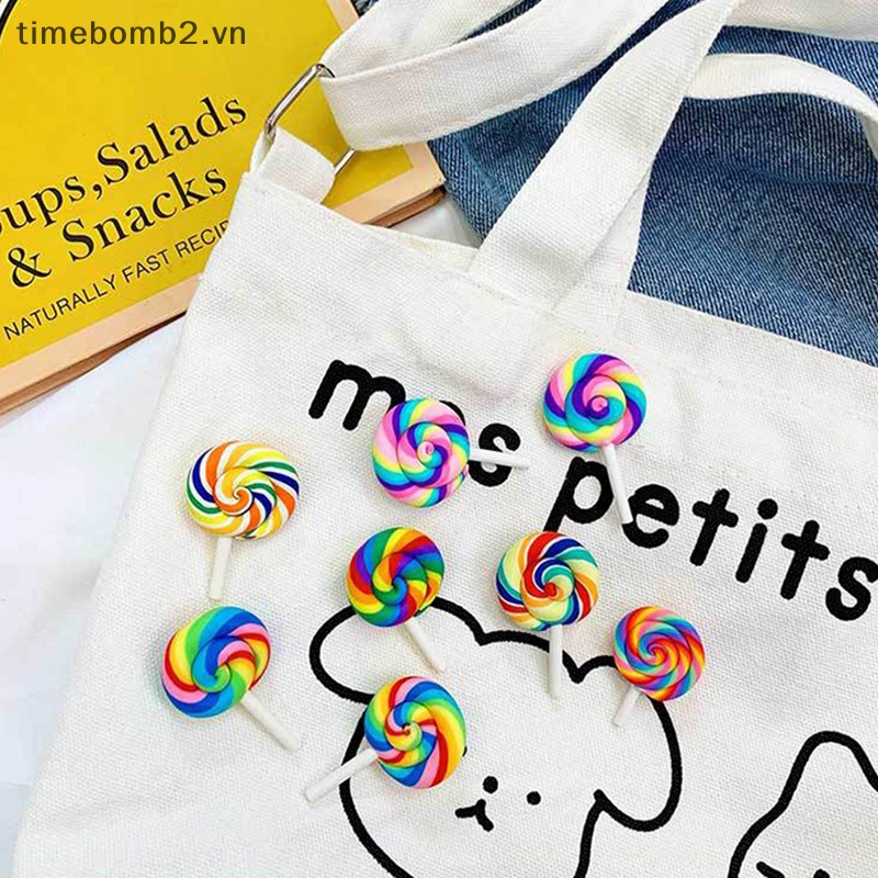 Ghim Cài Áo Hình Kẹo Mút Nhiều Màu Sắc DIY