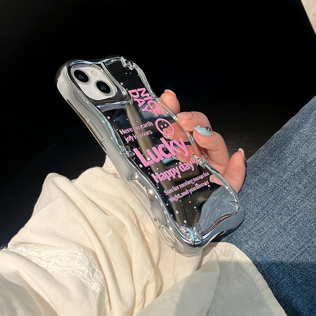 Ốp Điện Thoại tpu Mềm Tráng Gương Họa Tiết Hoạt Hình Cho Iphone 11 12 13 14 Pro Max