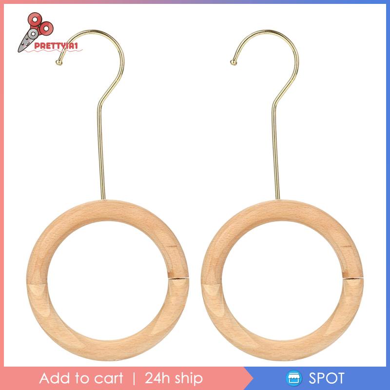 [Prettyia1] Giá Đỡ Khăn Quàng Cổ Thắt Lưng Bằng Gỗ Tiết Kiệm Không Gian