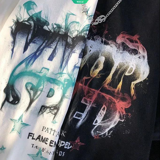 Áo Thun Ngắn Tay Họa Tiết Graffiti Mẫu Mới 2023 Thời Trang Mùa Hè Dành Cho Nam Nữ