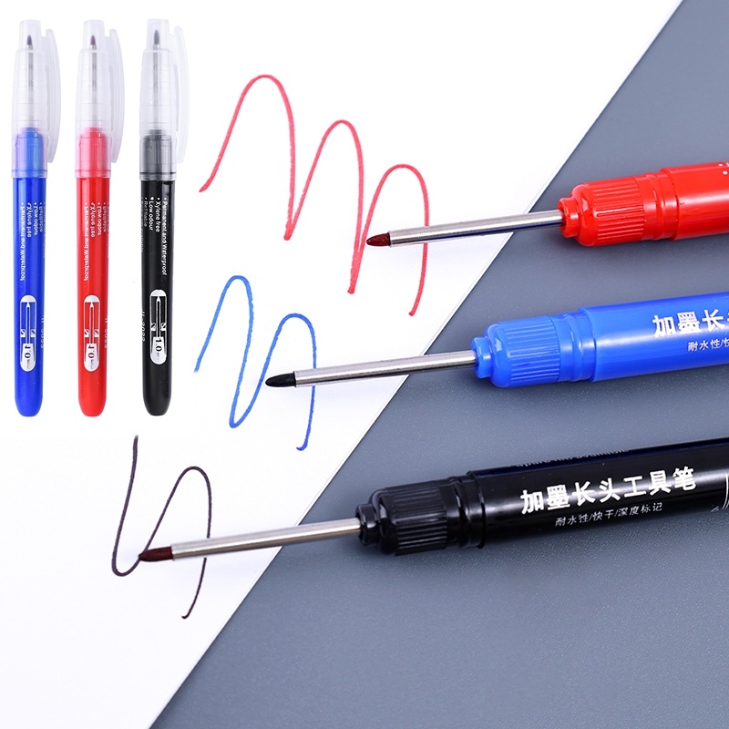 Bút Đánh Dấu Lỗ Sâu 33mm Bằng Kim Loại Chống Nước 3 Màu Đa Năng Trang Trí Nhà Cửa