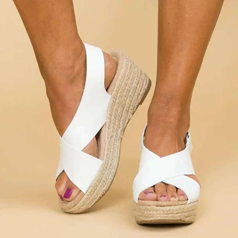Giày Sandal Cao Gót Sandal Đế Dày Quai Dệt Phong Cách Âu Mỹ Mùa Hè Mới 2023 Cho Nữ