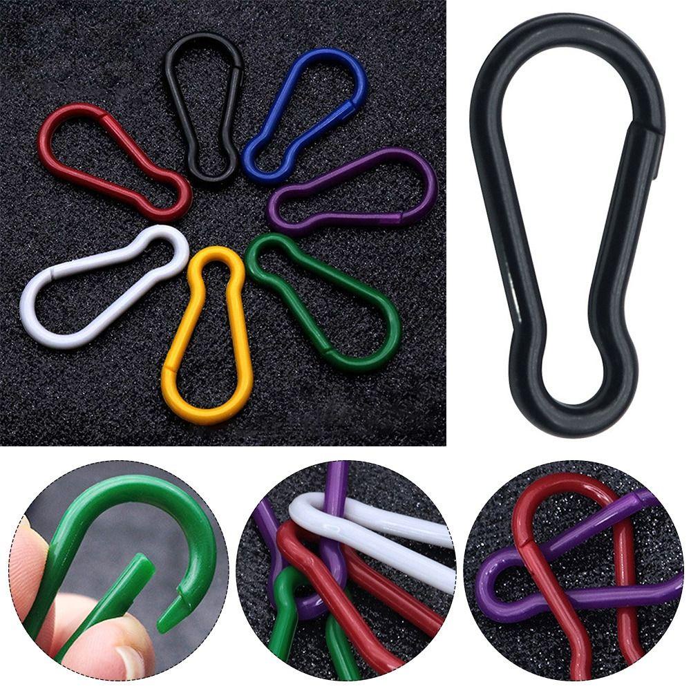 .Set 20 Móc Khóa Ba Lô Bằng Nhựa Nhiều Màu Sắc Dùng Khi Leo Núi / Chơi Thể Thao