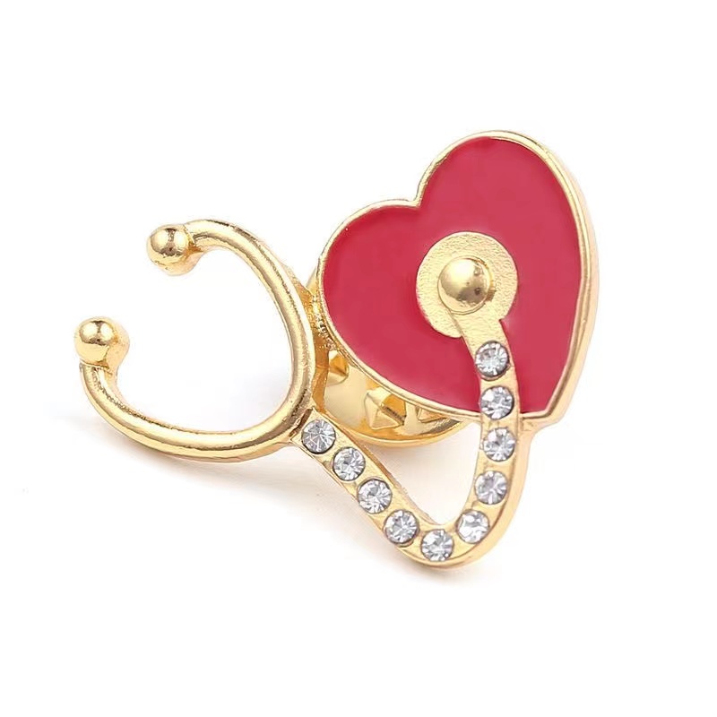 Ghim Cài Áo Hình Ống Nghe Y Tế Dễ Thương