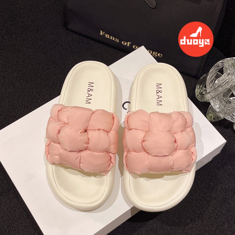 Duoya Giày Sandal Vải Dệt Đế Dày Thoáng Khí Thời Trang Hàn Quốc