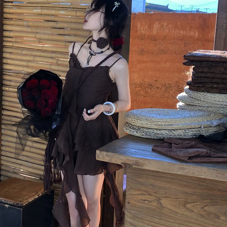 Đầm Mỏng Ôm Dáng Che Phủ Tóc Lập Tức Phong Cách Ngọt Ngào Kích Thước Nhỏ Xinh 5.11