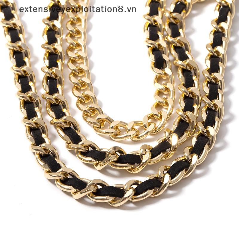 Dây Thắt Lưng Nhiều Lớp Đính Tua Rua Phong Cách Cổ Điển Cho Nữ