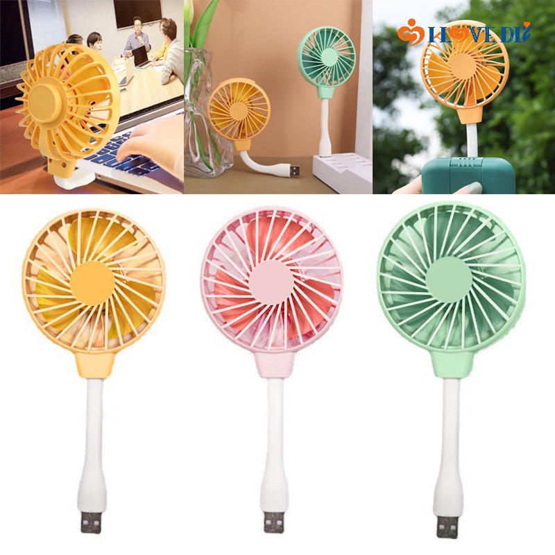 Quạt USB Cầm Tay Nhiều Màu Sắc Có Thể Uốn Cong Tiện Dụng Cho Điện Thoại Di Động / Laptop