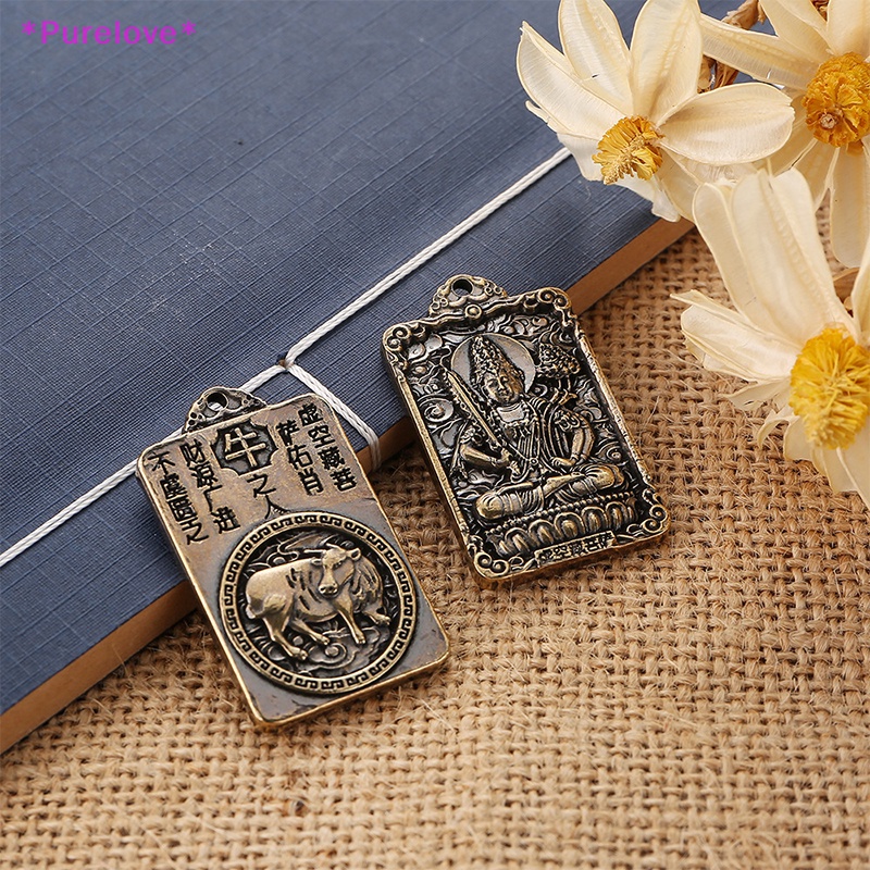 Mặt Dây Chuyền Hình Phật Bằng Đồng Thau Cứng Phong Cách Trung Hoa Mới