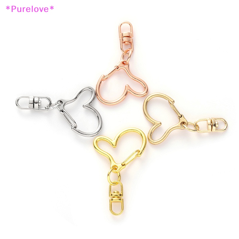 Set 10 Móc Khóa Hình Trái Tim Xinh Xắn Mới