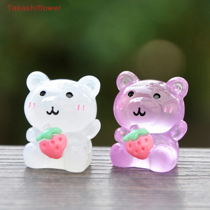 1 Mô Hình Gấu Dạ Quang Dễ Thương Trang Trí Tiểu Cảnh