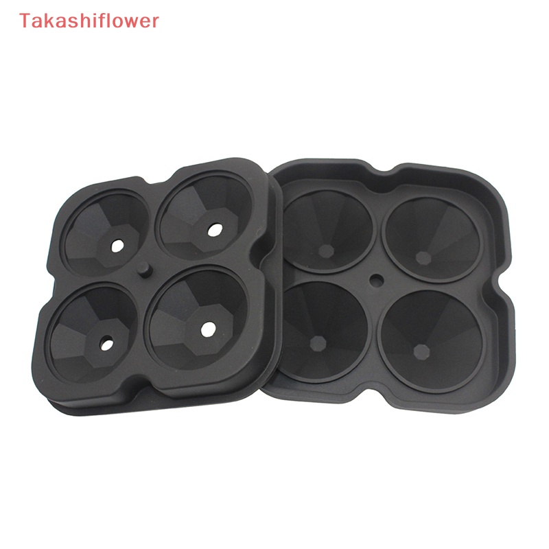 Khuôn Silicone Làm Đá / Sô Cô La 4 Ngăn Tạo Hình 3D DIY