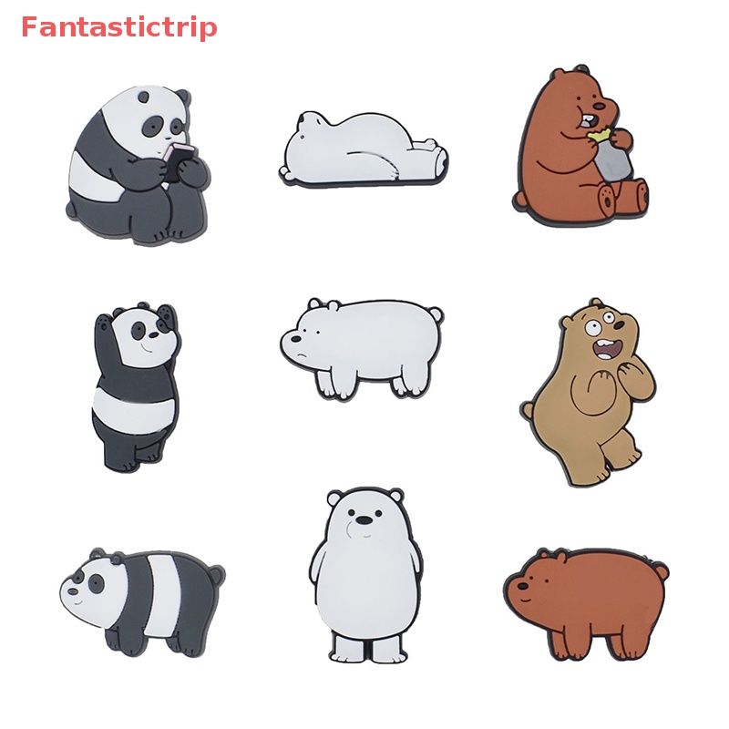 [Fantastictrip] Set 10 Kẹp Hình Gấu Hoạt Hình Dễ Thương Trang Trí Sân Vườn Cho Nữ