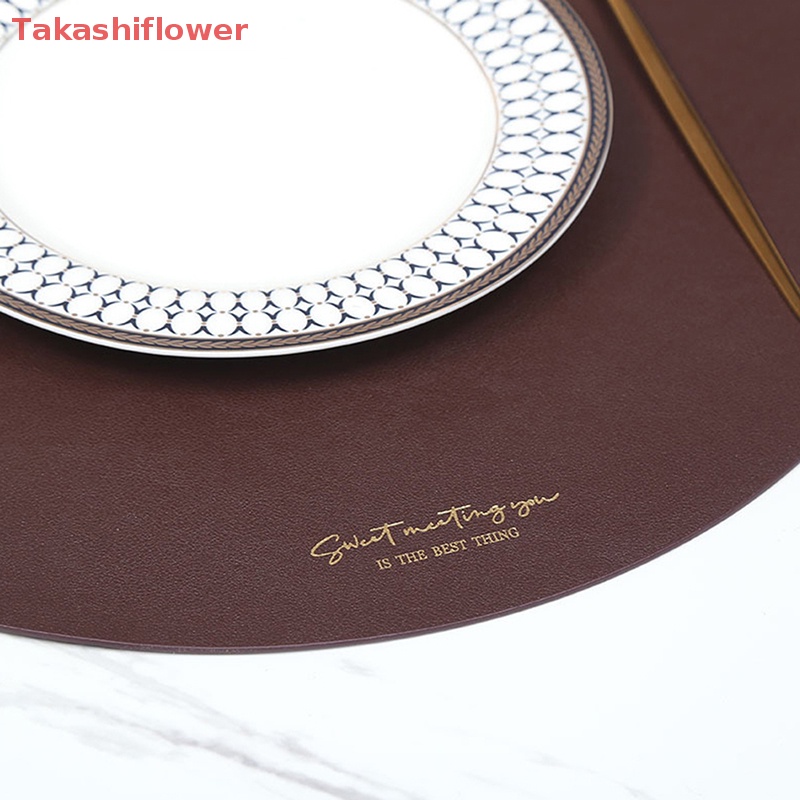 Tấm Lót Bàn Ăn Bằng Da PU Cách Nhiệt Chống Trượt / Thấm Nước Tiện Dụng