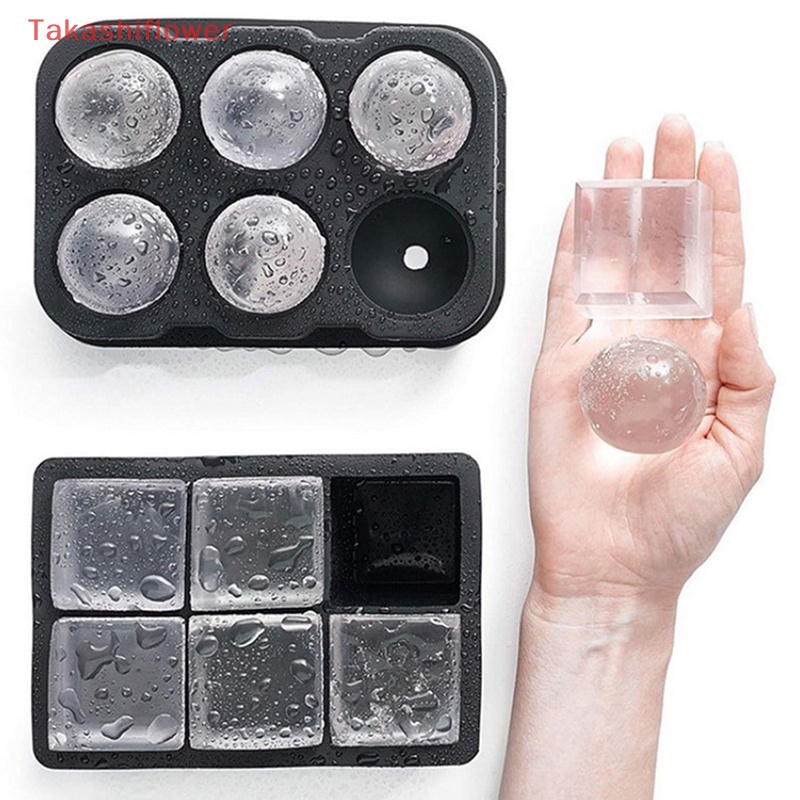 Khuôn Silicon Làm Đá Hình Tròn / Vuông Tiện Dụng