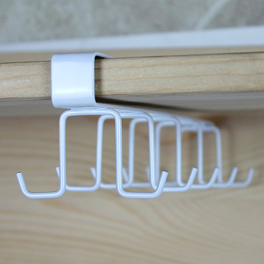 Kitchen Storage Rack 10 Hooks Metal Cupboard Hanging Hook Hanger Organizer