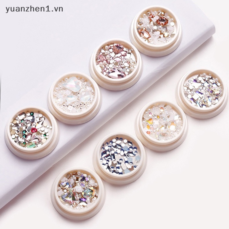 1 Hộp Đá 3D Lấp Lánh Trang Trí Móng Tay