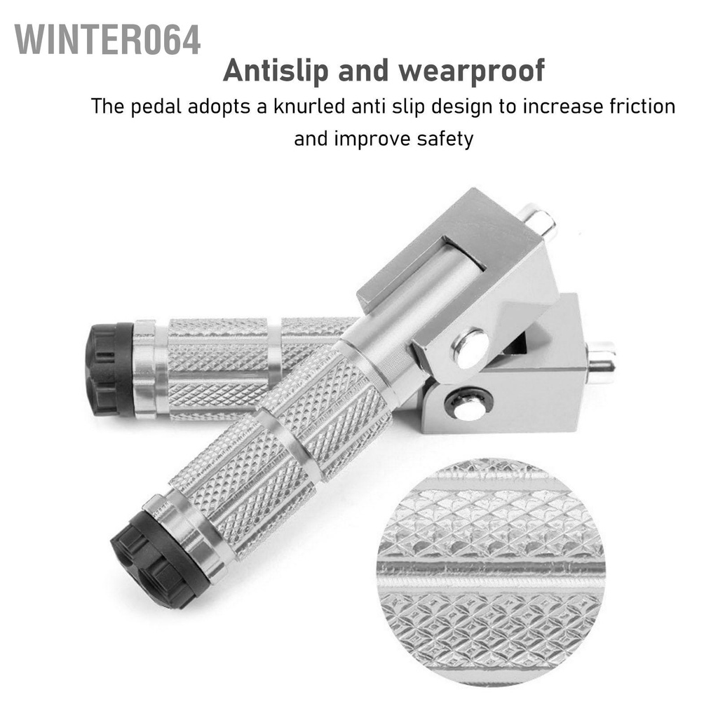 Winter064 2 Chiếc Xe Máy Có Thể Gập Lại Chân Chốt M8 Chống Trượt Hợp Kim Nhôm Đa Năng Cho Đạp ATV UTV Go Kart