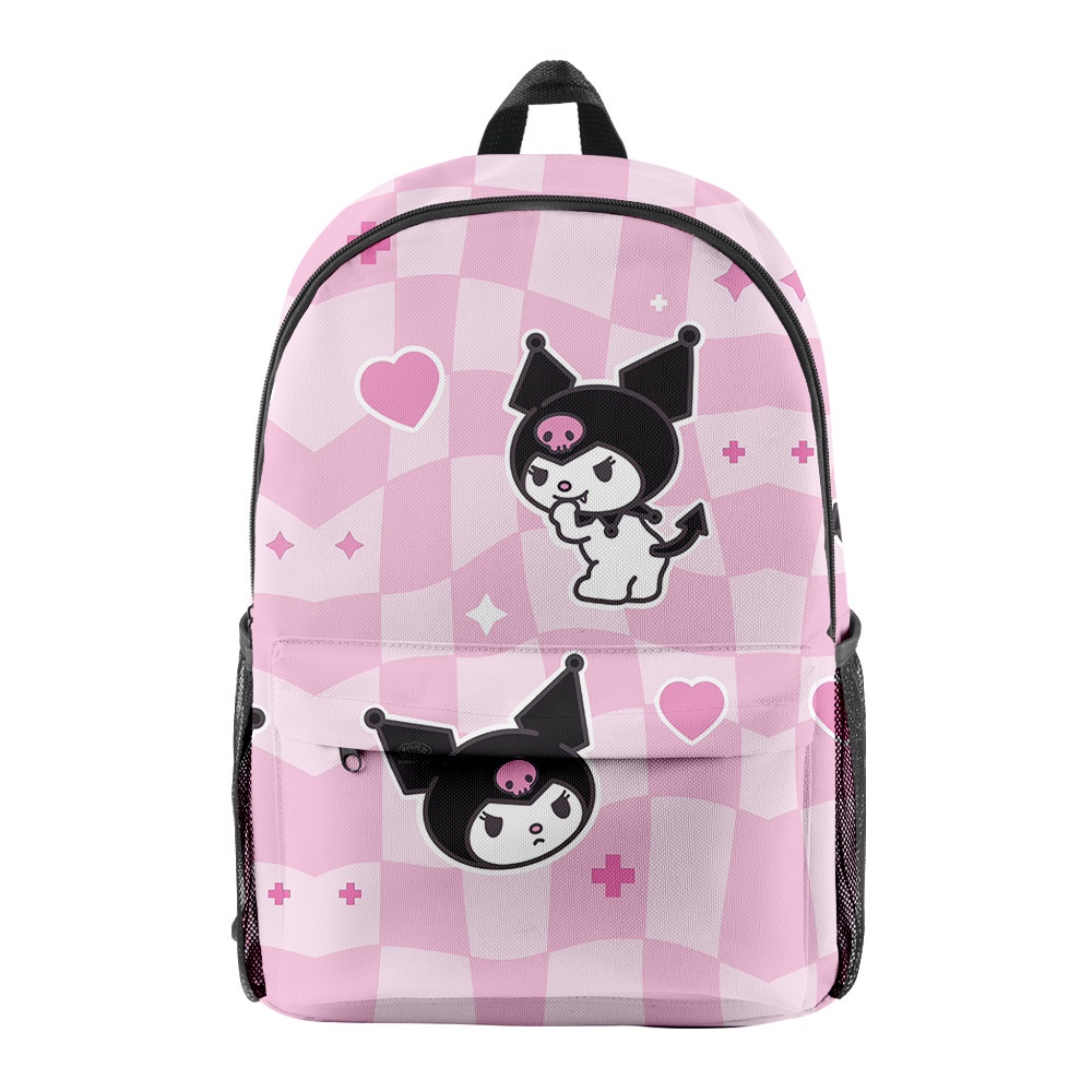 Ba Lô In Hình Sanrio Kuromi SQ3 Thời Trang Cho Nam Và Nữ