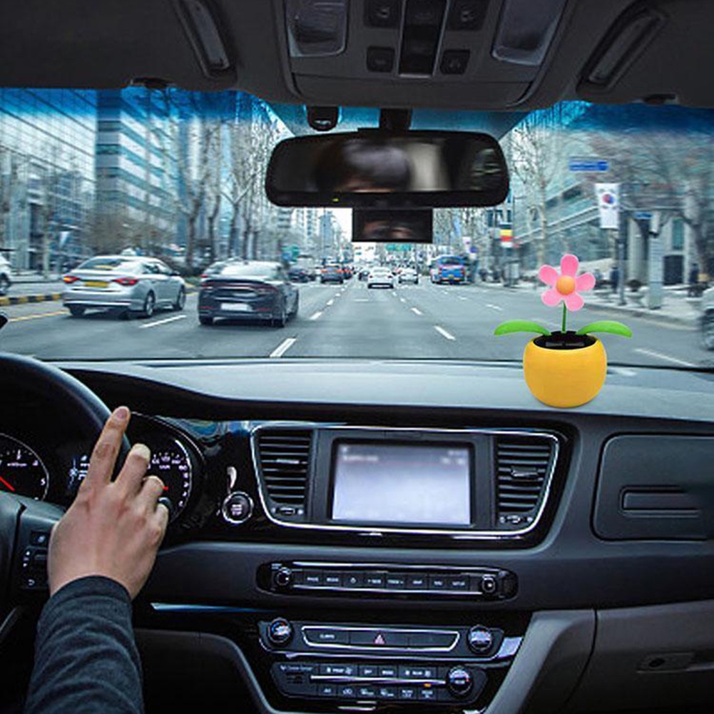 Hoa Nhảy Lắc Bằng Nhựa ABS Trang Trí Xe Hơi