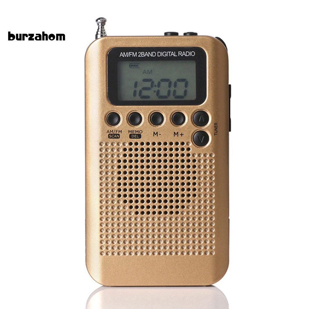 Radio Kỹ Thuật Số Mini HRD-104 Băng Tần Kép Màn Hình LCD