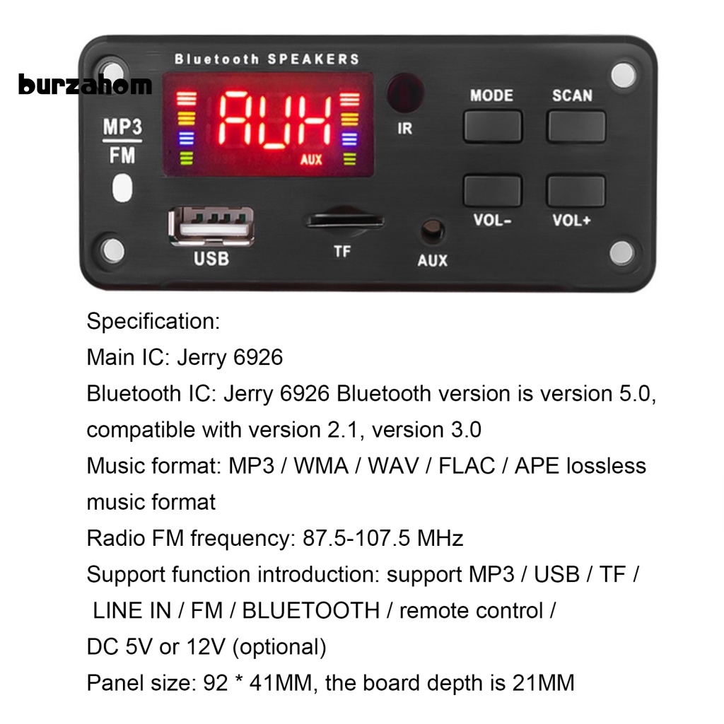 Bảng Mạch Giải Mã Âm Thanh MP3 Trọng Lượng Nhẹ Tiện Lợi Dành Cho Gia Đình 1 Bộ