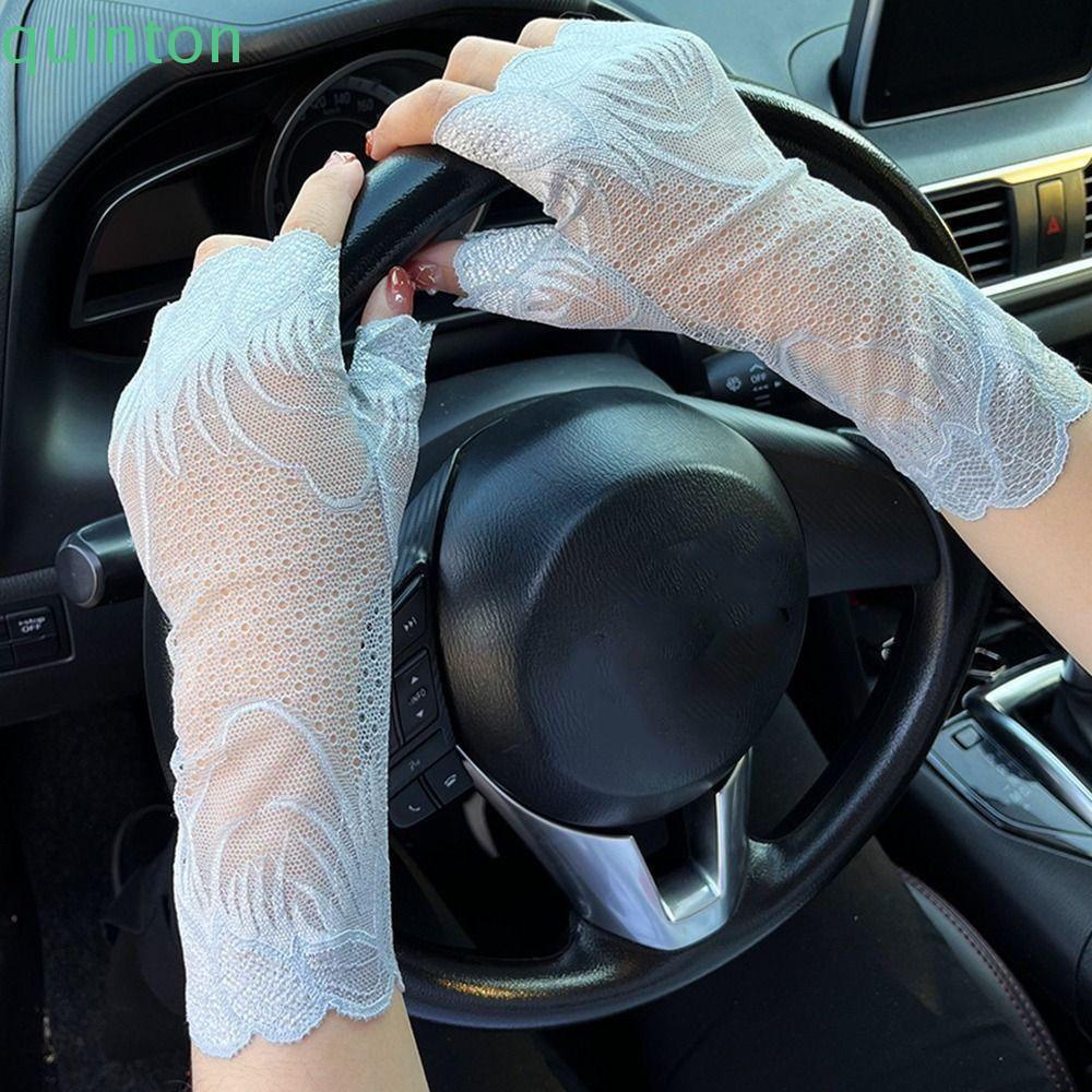 Găng Tay Chống Nắng Phối Ren Phong Cách Gothic Ngọt Ngào