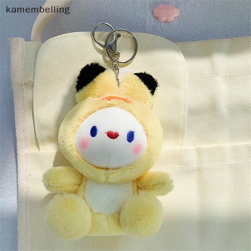 Móc Khóa Hình Thỏ Nhồi Bông Dễ Thương Sáng Tạo