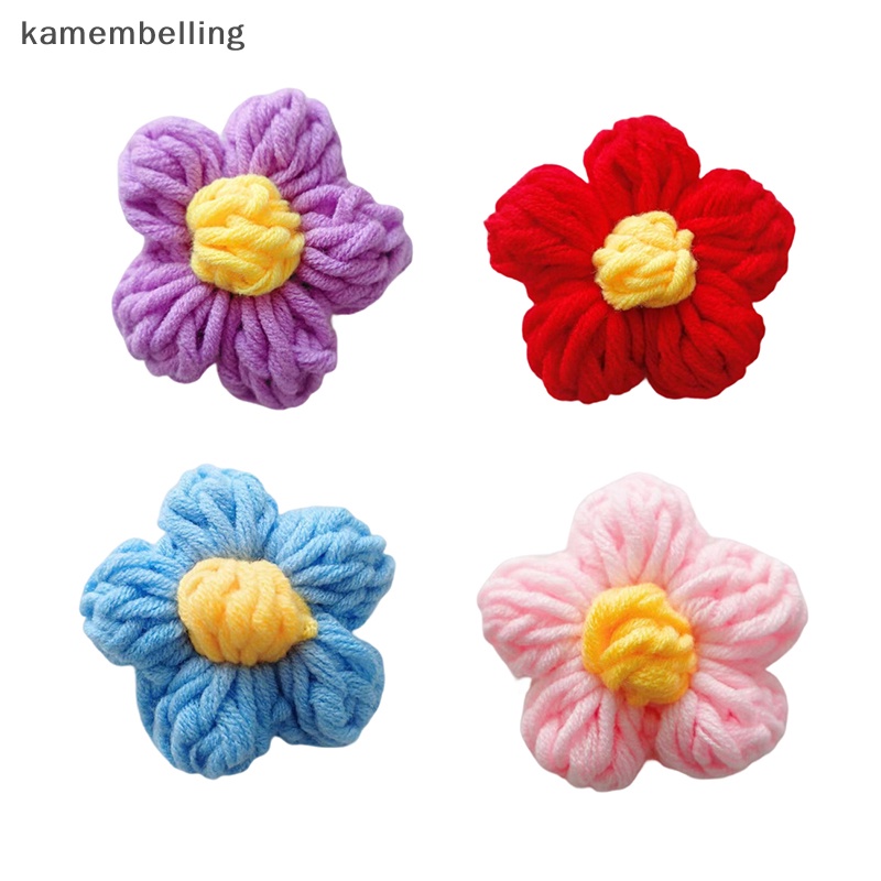 Trâm Cài Áo Hình Bông Hoa Dệt Kim Thủ Công Đơn Giản Thời Trang Cho Nữ