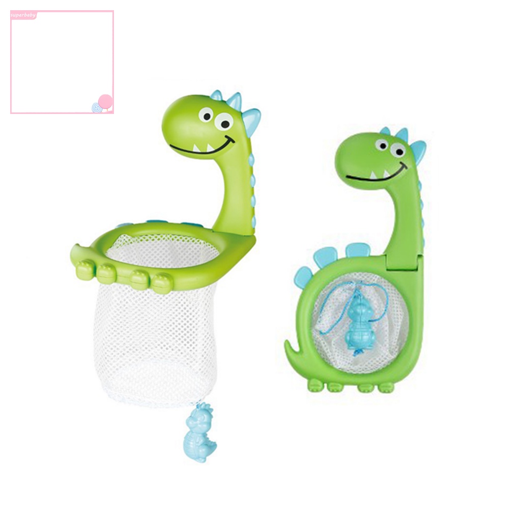Túi Lưới Đựng Đồ Chơi Cá Mập / Khủng Long Hoạt Hình Cho Bé Khi Tắm