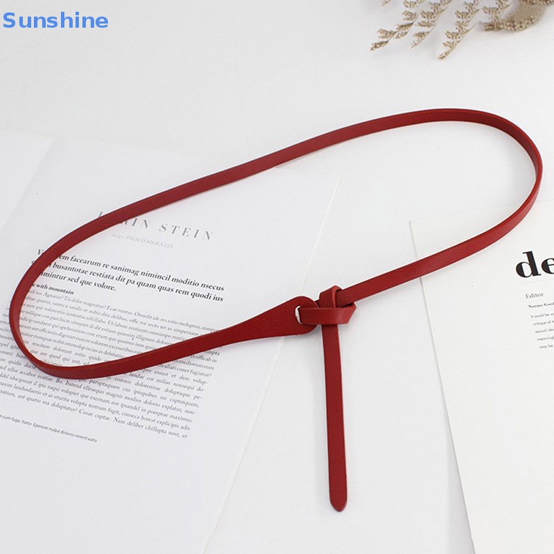 Dây Thắt Lưng Loại Dài Thắt Nút Thời Trang Cho Nữ