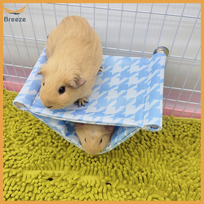 Võng Treo Hai Tầng Bằng Lụa Lạnh Cho Thú Cưng Nhỏ Hamster / Sóc