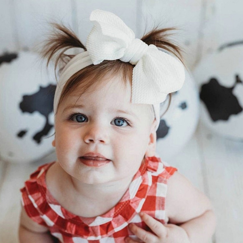 Set 3 Băng Đô Nơ Mềm Mại Cho Bé Gái