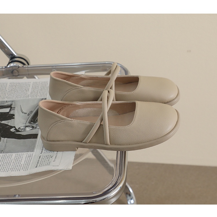 Giày Búp Bê Mary Jane Mũi Vuông Đế Mềm Phong Cách Nhật Bản Thời Trang Xuân Thu 2023 Dành Cho Bạn Nữ AA4223