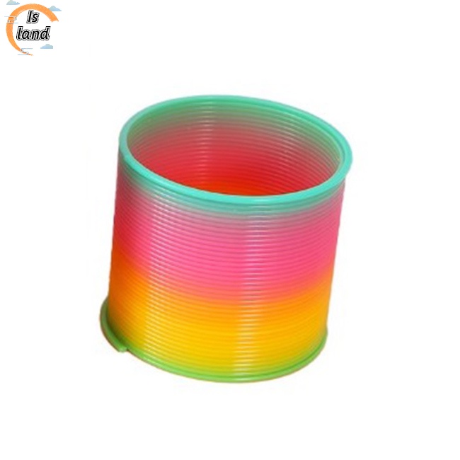 Lò Xo Bằng Nhựa Màu Cầu Vồng Kích Thước 6.5x6 Dùng Làm Đồ Chơi Cho Bé