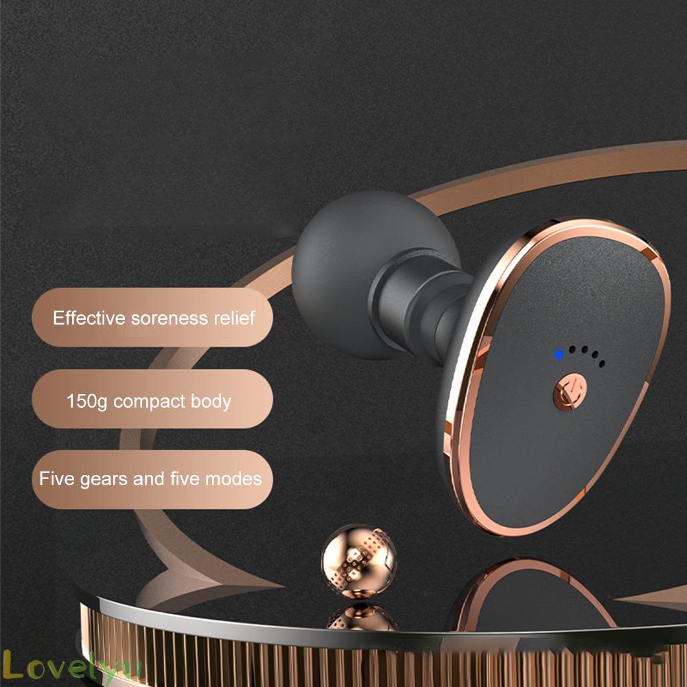 Máy Mát Xa Mini Cầm Tay Chạy Điện Kèm 5 Đầu Thay Thế Tùy Chỉnh Tiện Dụng