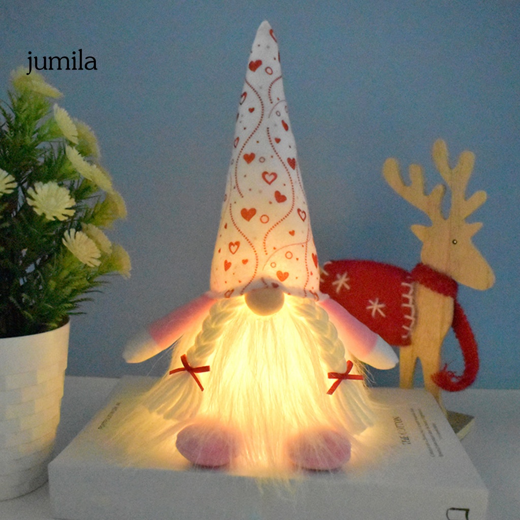 [JU] Búp Bê Dwarf Đèn Ngủ Để Bàn Lãng Mạn Hình Vô Diện Dễ Thương Làm Quà Tặng Valentine