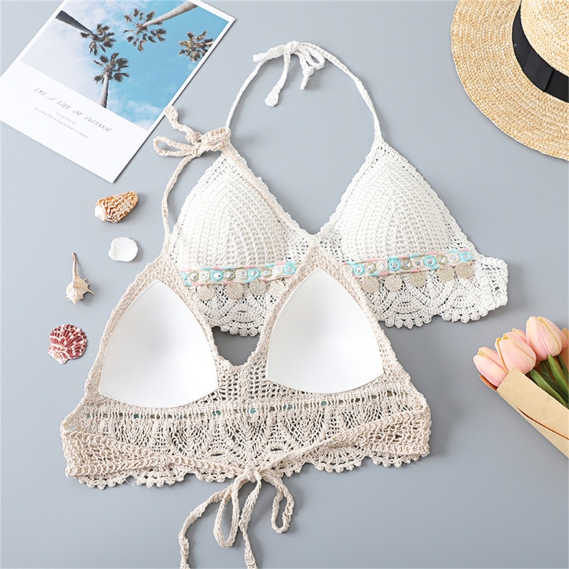 Xiangbao Áo Dệt Kim Không Tay Dáng Rộng Khoét Lỗ Rỗng Phù Hợp Với Mùa Hè Ngọt Ngào Dễ Thương Sh