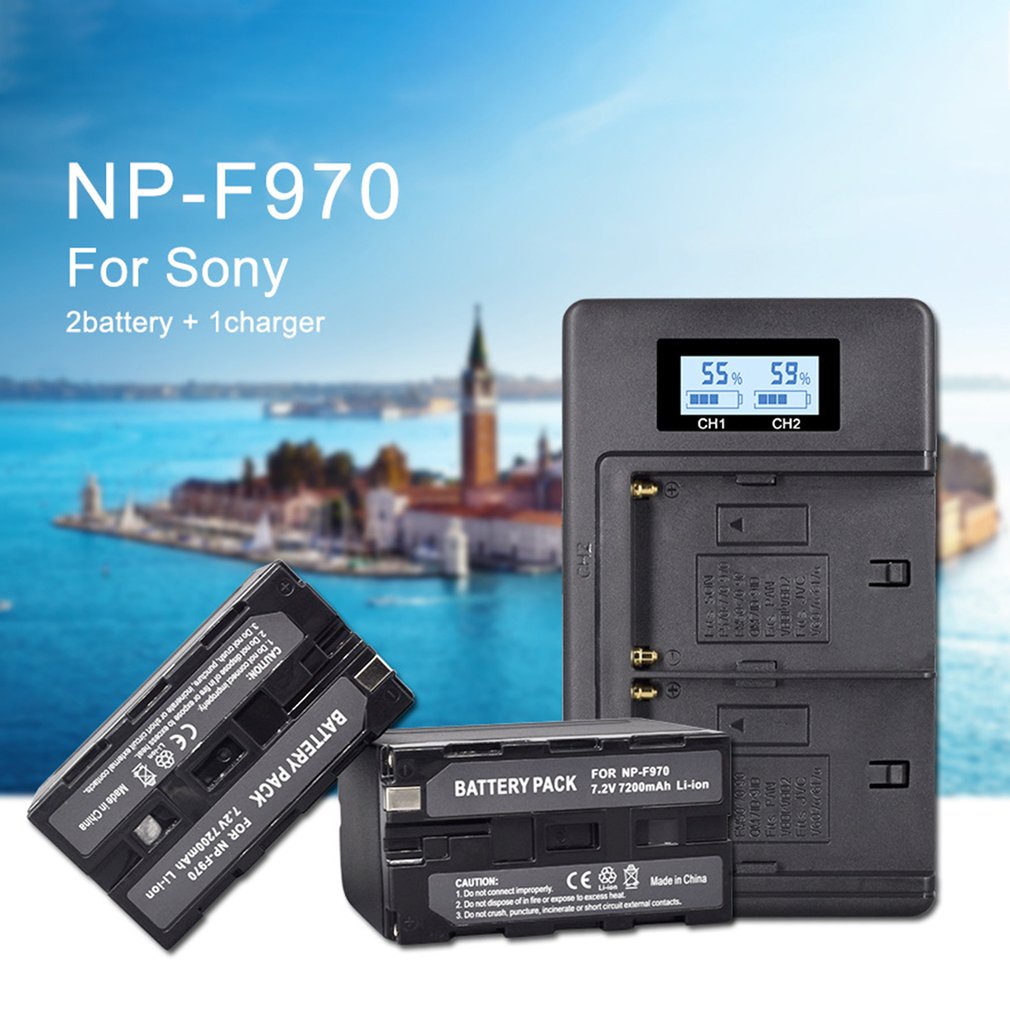 Durabale Np-F970-C Display Charger 5V Digital Battery Set For Sony Camera F750 F990 Fill Light 2500C [Q/14]